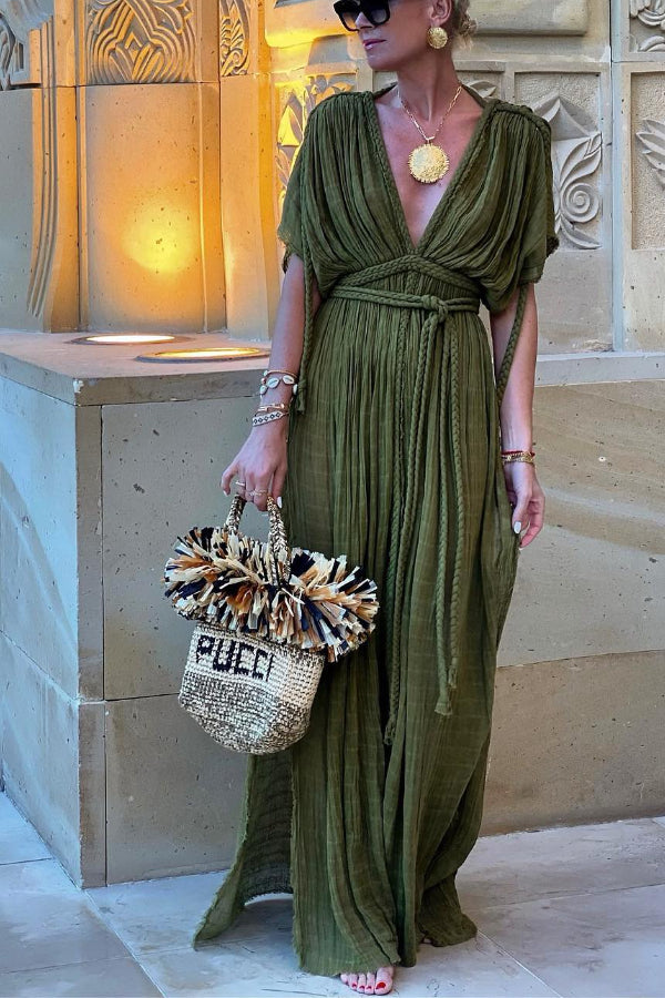 Kleid aus Lurex-Georgette