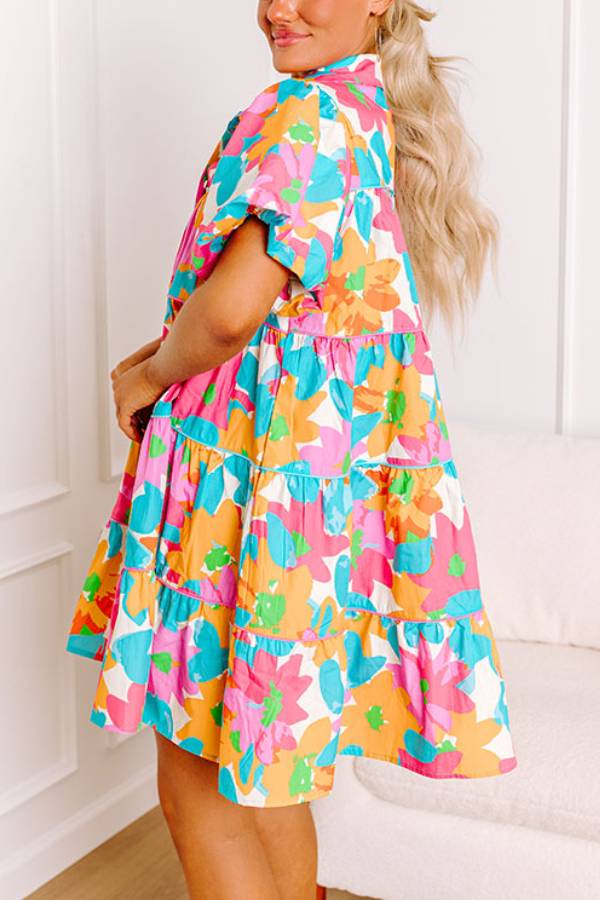 MINI-ROBE FLEURIE HAPPY SMILES