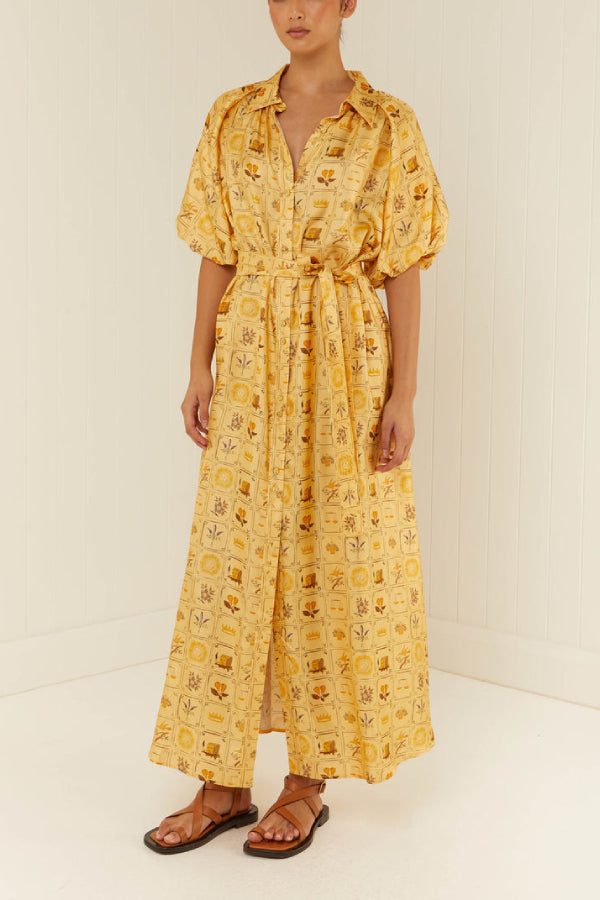 Palm Noosa Carla-Kleid in Amarilla-Fliesen