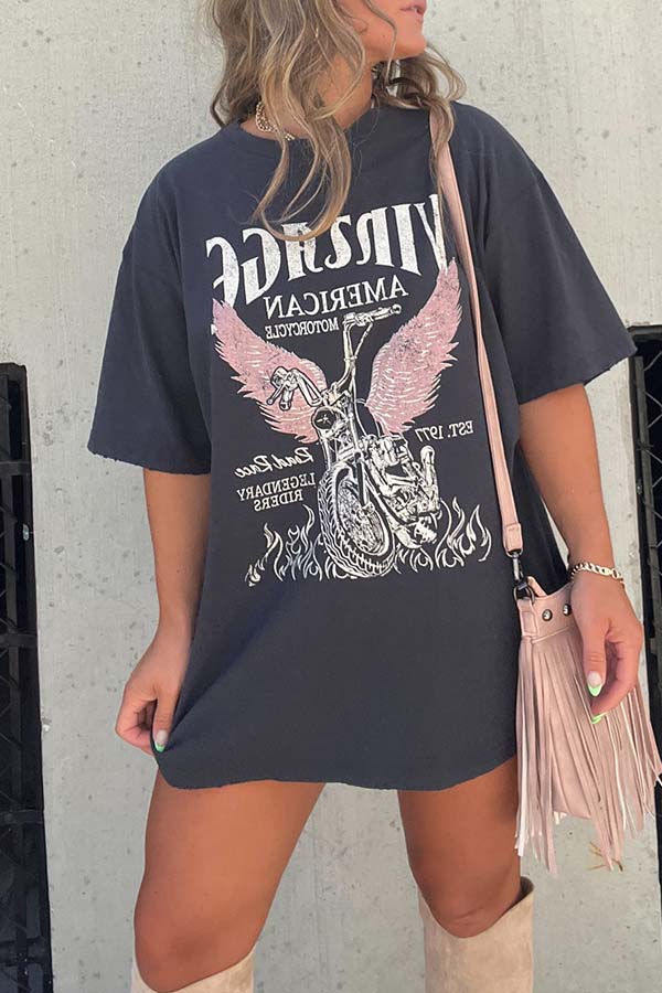 Vintage Motors T-Shirt Anthrazit