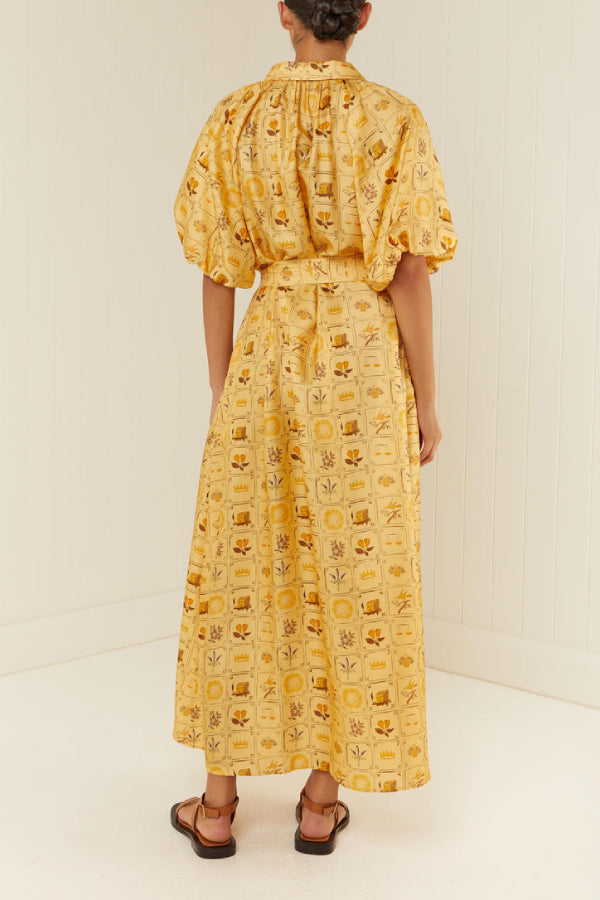 Palm Noosa Carla-Kleid in Amarilla-Fliesen