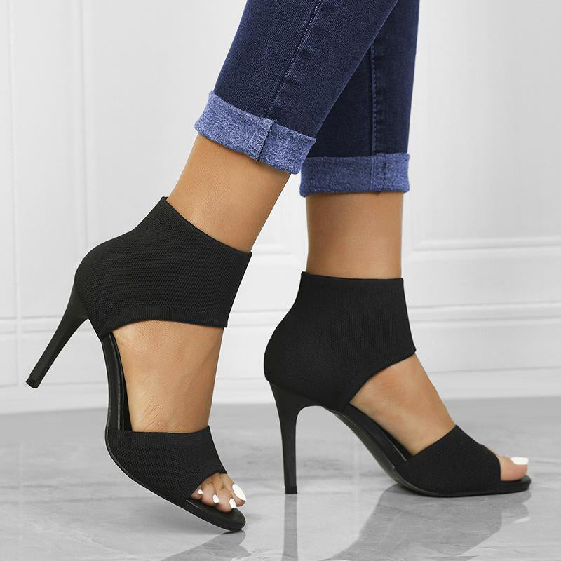 MOUSSE FIT Sandalen mit Peep-Toe und Stiletto-Absatz
