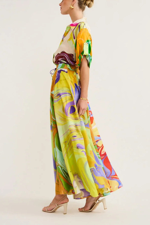 Seidenrock und Rock in Multi