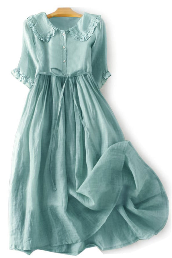 Art Rüschenkleid mit Puppenkragen