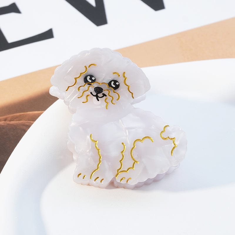 POMERANIAN BICHON FRISE HUND HAAR KLAUE