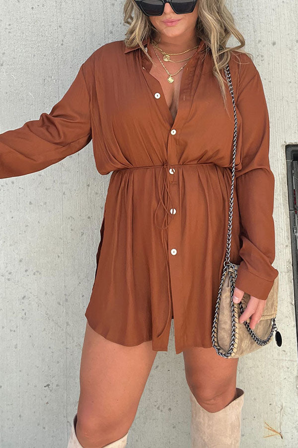 Ensemble chemise et short soyeux Kami