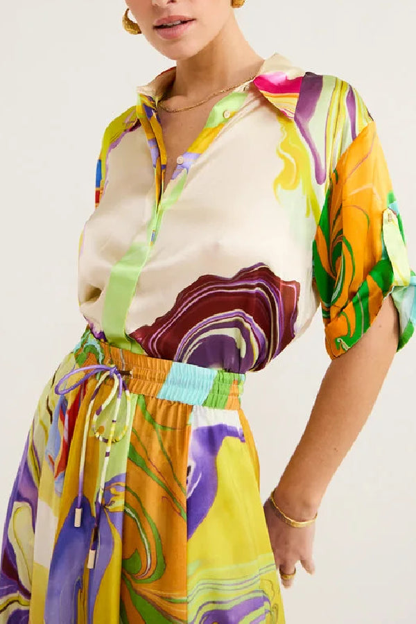 Seidenrock und Rock in Multi