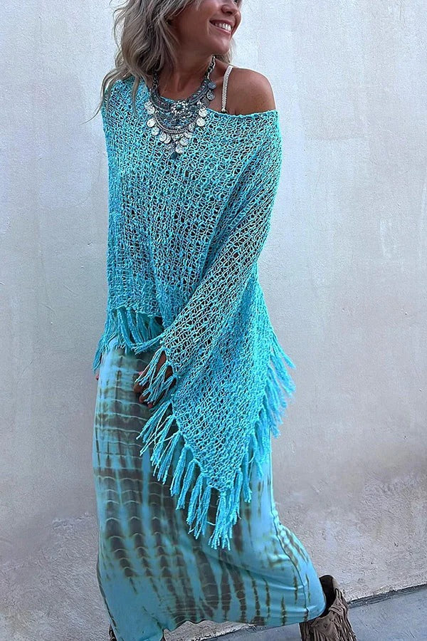 Adoring Memories – Maxirock mit Batikmuster und elastischer Taille