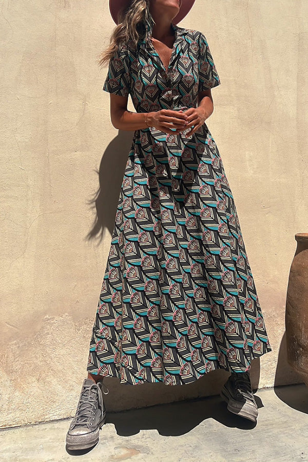 LANGES KLEID „GEOMETRISCH BADO“