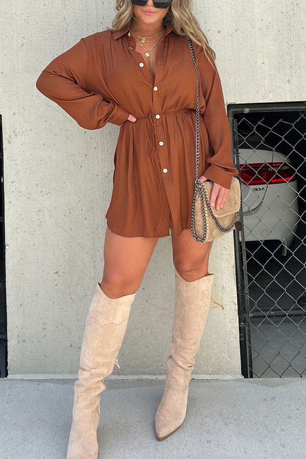 Ensemble chemise et short soyeux Kami