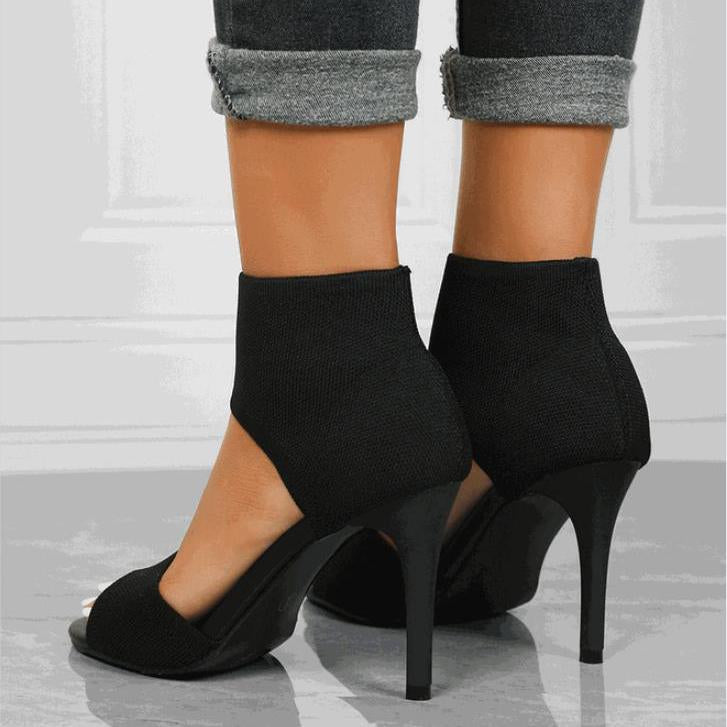 MOUSSE FIT Sandalen mit Peep-Toe und Stiletto-Absatz