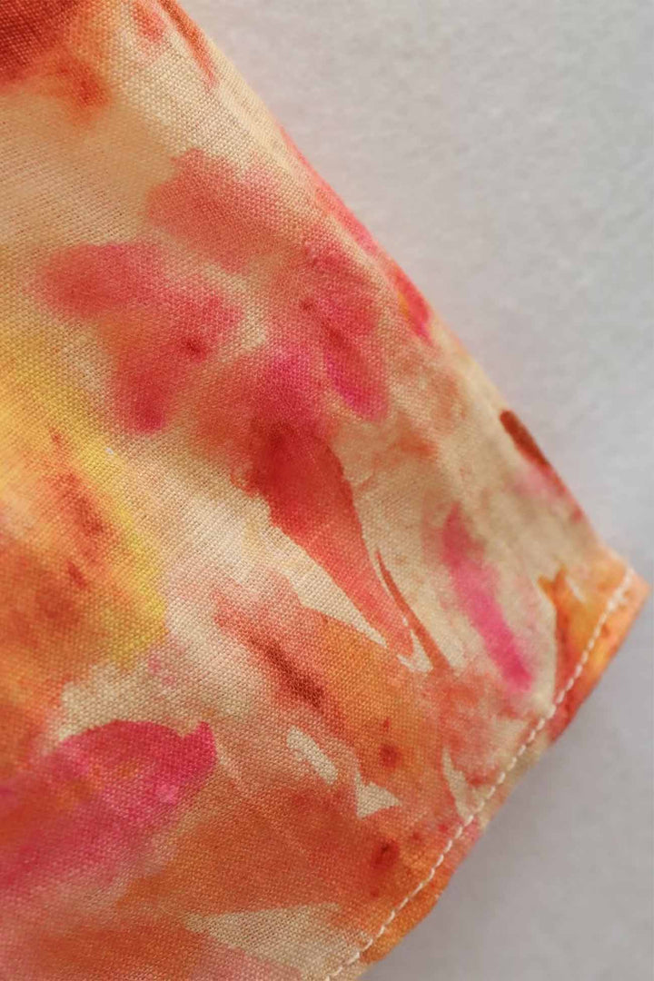 Kleid mit Rüschen, Cut-outs und Blumenmuster