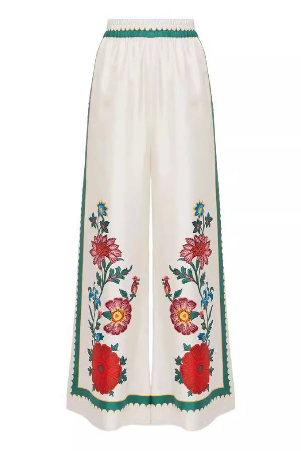 Modischer zweiteiliger Anzug mit bedrucktem Hemdkragen und langen Ärmeln