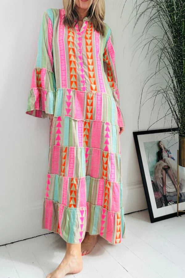 ROBE LONGUE EN JACQUARD