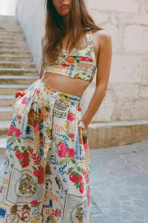 Modisches Freizeitweste-Midikleid mit Hosenträgern und personalisiertem Aufdruck