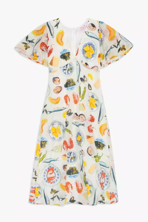 Leinen V-Ausschnitt Sexy Loose Fairy All-Match Casual Dress