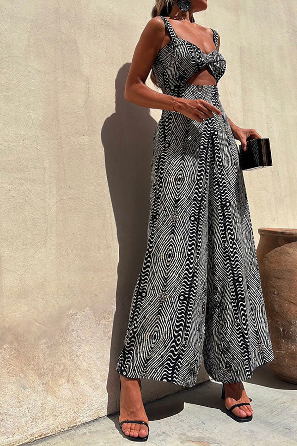 Combinaison ample à imprimé zèbre