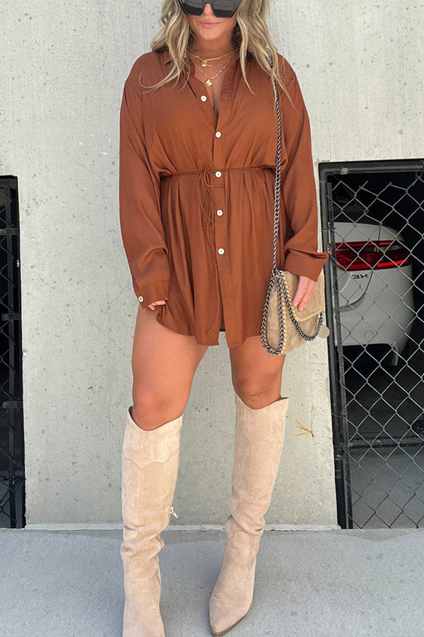 Ensemble chemise et short soyeux Kami