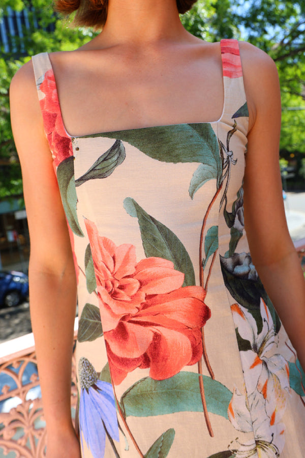 By Nicola – Into the Woods – Maxikleid im Primavera-Print