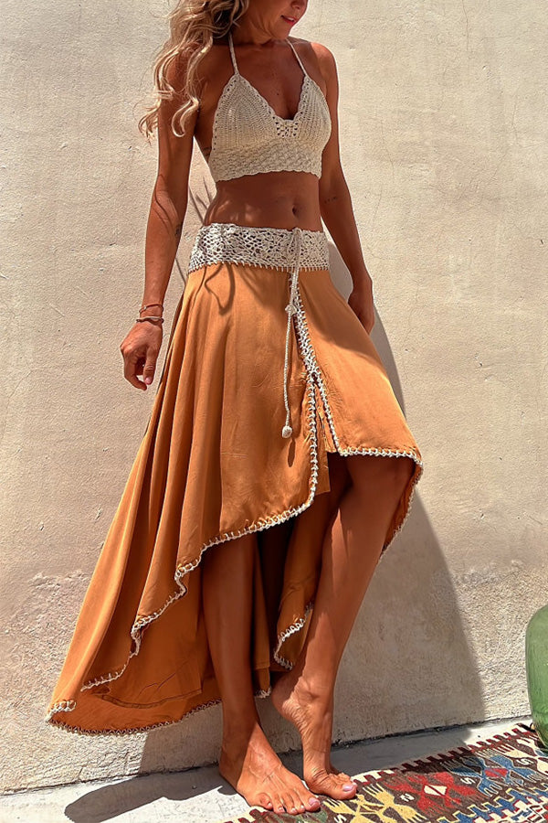 IMAR Fließender Rock mit Spitzenbesatz