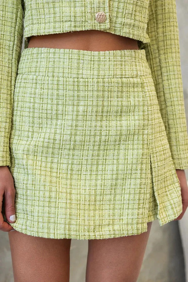 Short/jupe taille haute en tweed In Your Court