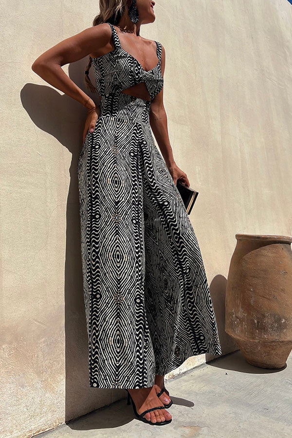 Combinaison ample à imprimé zèbre