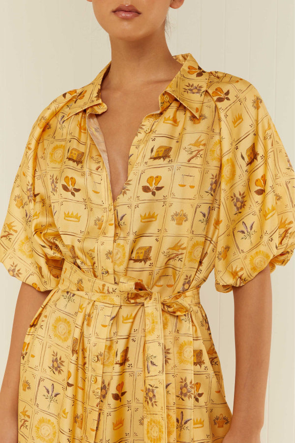 Palm Noosa Carla-Kleid in Amarilla-Fliesen