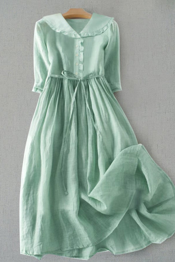 Art Rüschenkleid mit Puppenkragen
