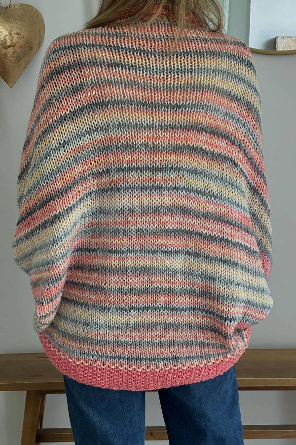 Cardigan en laine coloré à la mode