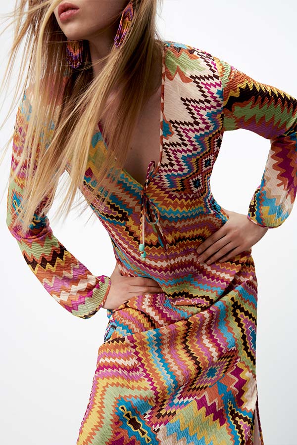 LANGES PRINTKLEID