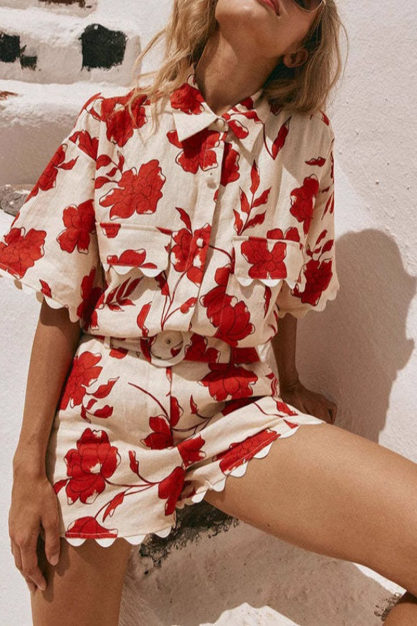 Modischer und vielseitiger Spitzendruck, stilvolles und lässiges Minikleid