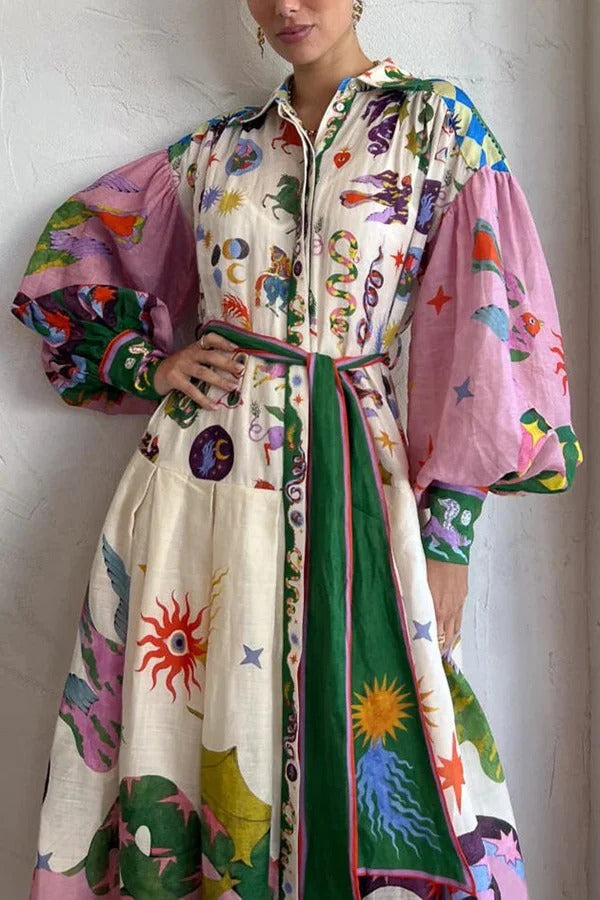 Plissiertes Maxikleid im Retro-Stil des französischen Hofes