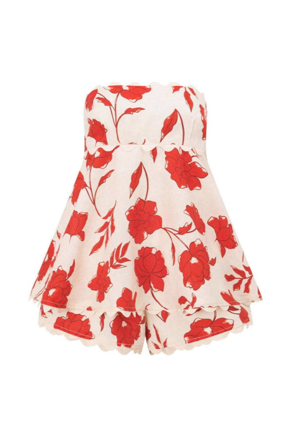 Mini-robe en lin et dentelle tendance et polyvalente