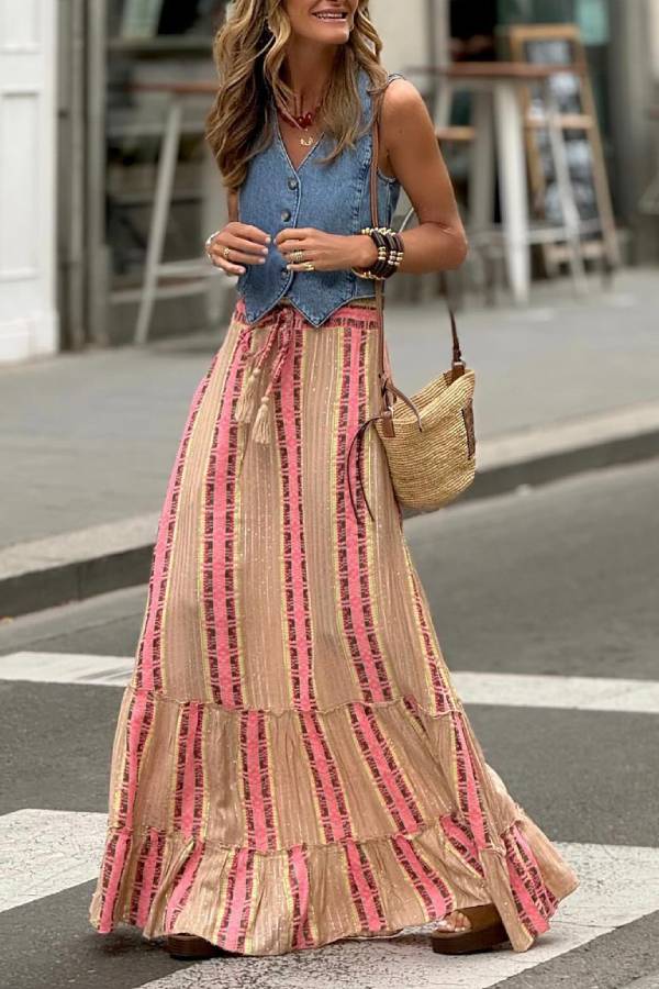 Gilet en jean boutonné Emerson