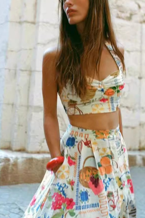 Modisches Freizeitweste-Midikleid mit Hosenträgern und personalisiertem Aufdruck