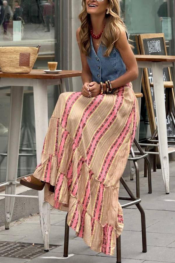Gilet en jean boutonné Emerson