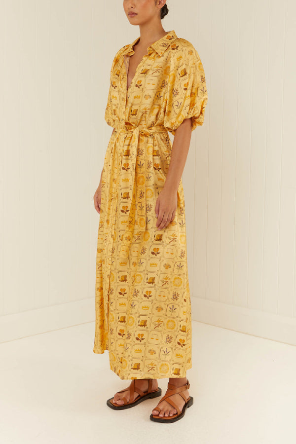 Palm Noosa Carla-Kleid in Amarilla-Fliesen