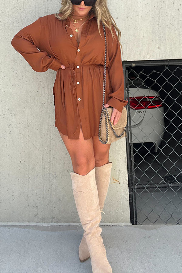 Ensemble chemise et short soyeux Kami