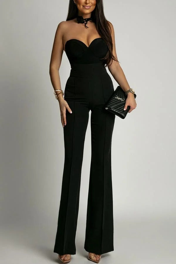 Body Feeling in Love Abnehmbare Träger Herzausschnitt Stretch Bodysuit / Strampler