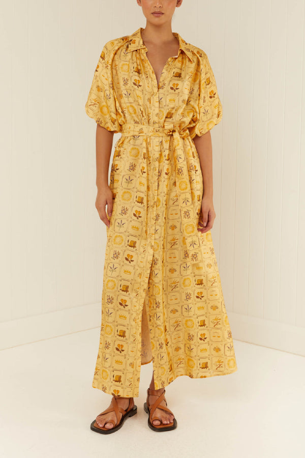 Palm Noosa Carla-Kleid in Amarilla-Fliesen