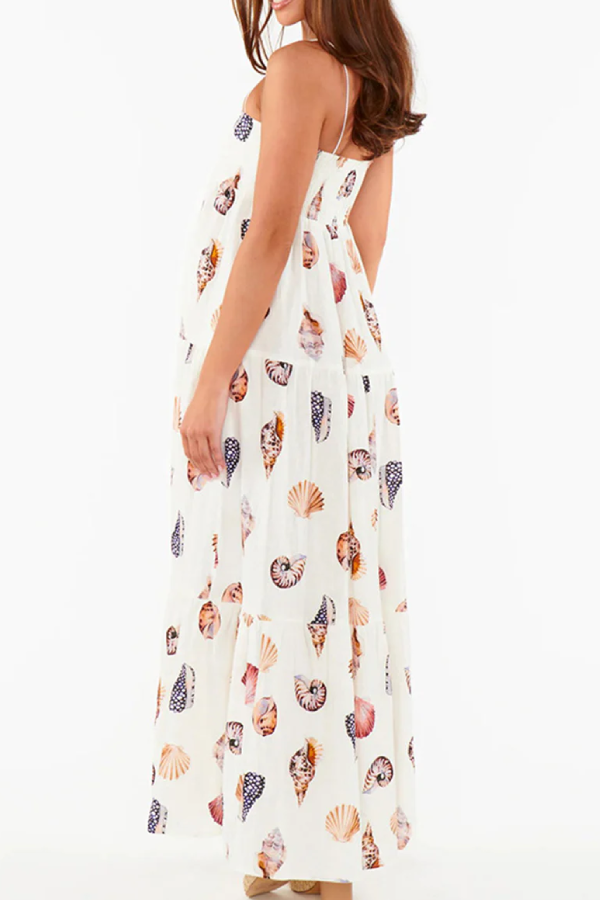 Lässige Kleider mit Tiermuster, Tasche und quadratischem Ausschnitt