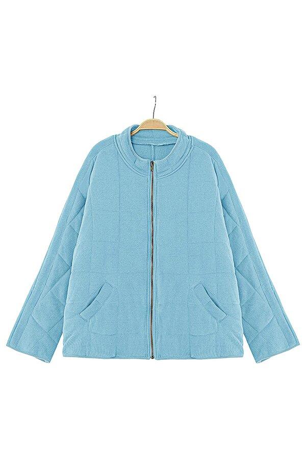 Solid Color Zipper Jacket