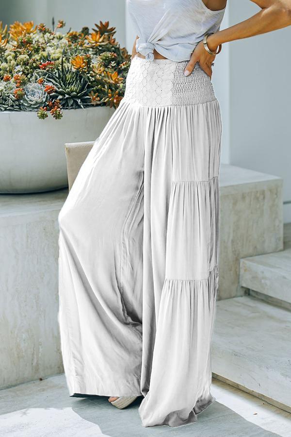 Doyle – Gesmoktes Hosenbein mit Ösen und weitem Bein