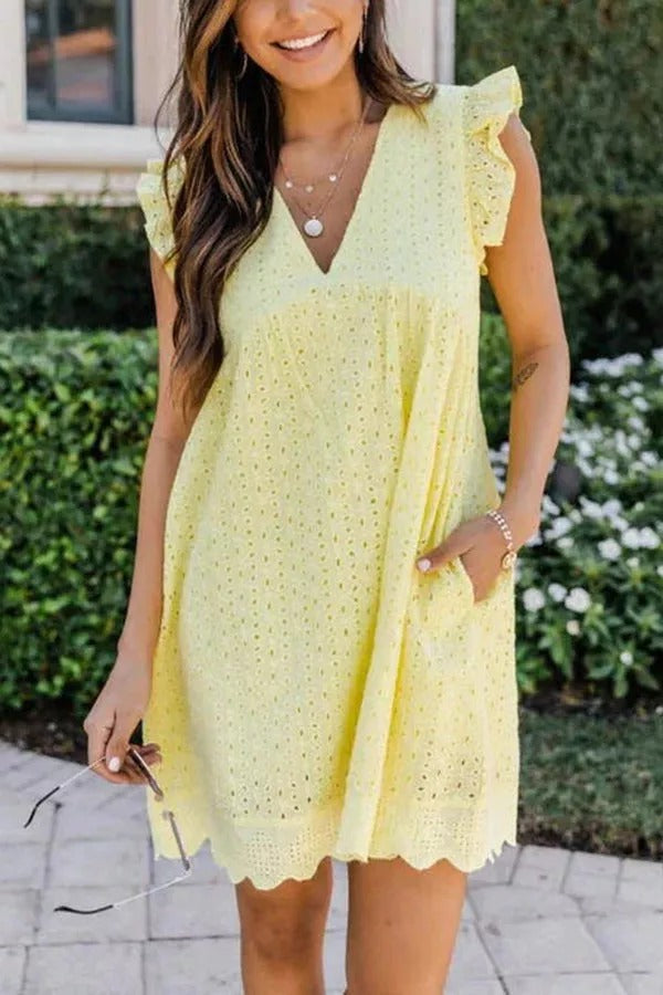 „You Found My Heart“-Babydollkleid aus Spitze