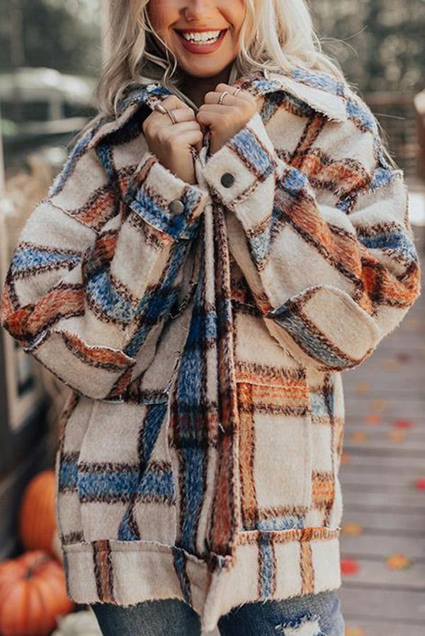 Thermojacke mit Karomuster