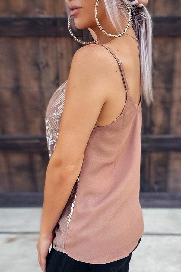 Wonderland Pailletten-Tanktop