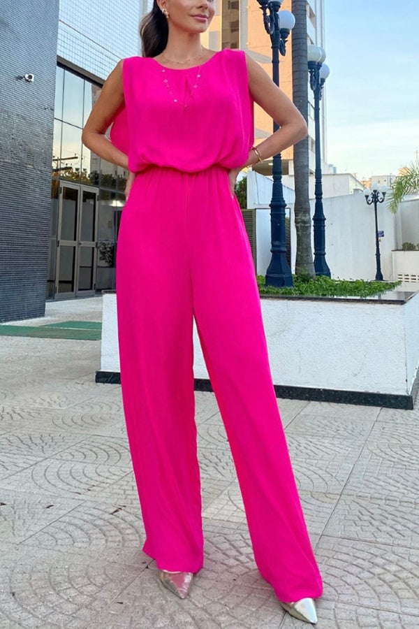 So Easy To Chic – Jumpsuit mit elastischer Taille und Schnürung hinten