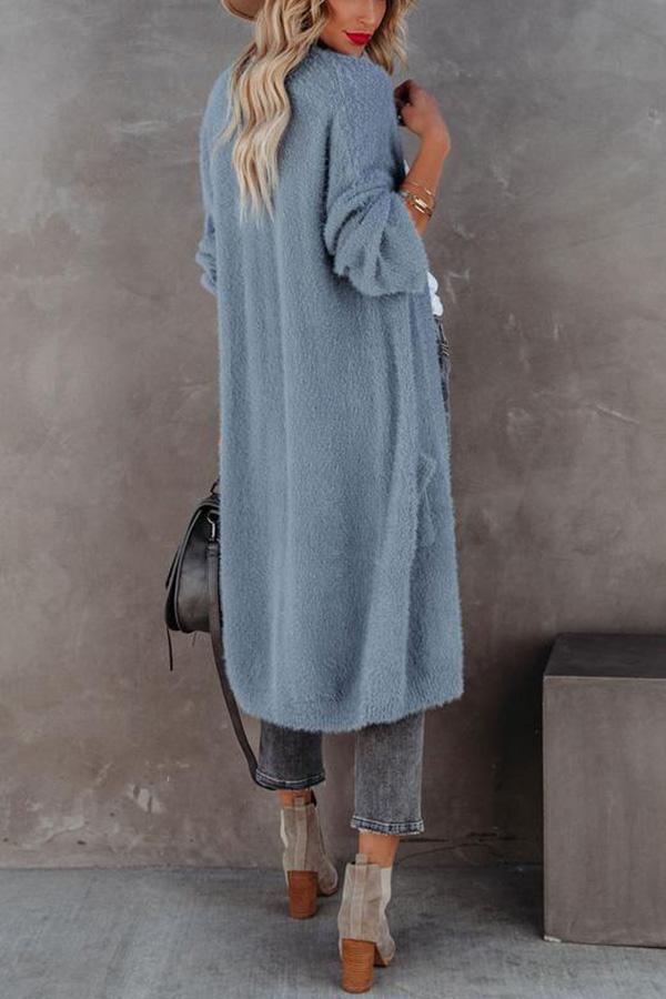 Herrliche, flauschige Strickjacke mit Taschen