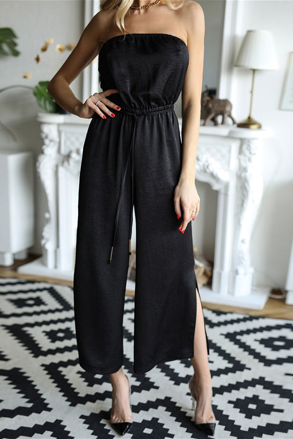 Wish And Wander – Schulterfreier Jumpsuit