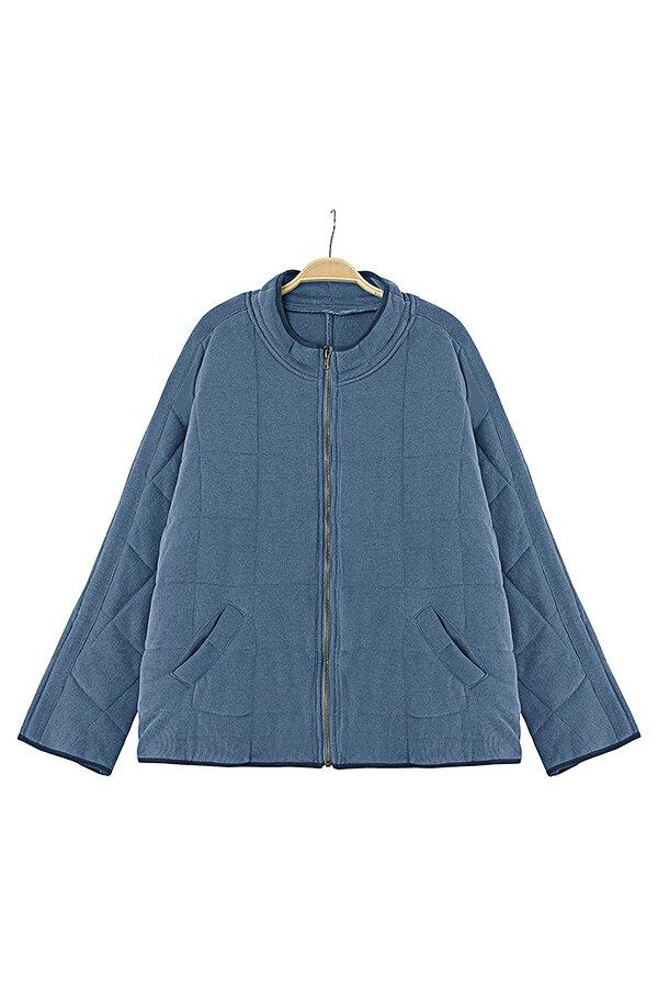 Solid Color Zipper Jacket